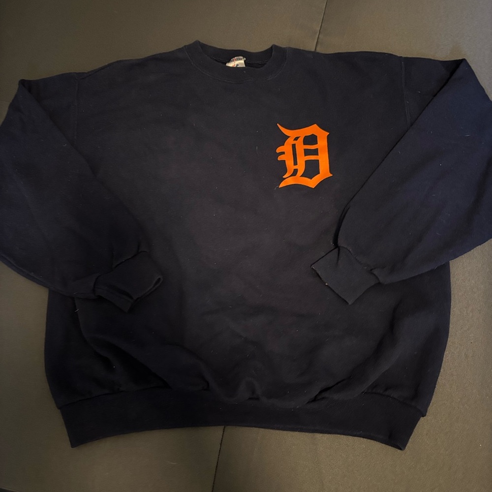 Jerzees Detroit Dark Blue Crewneck